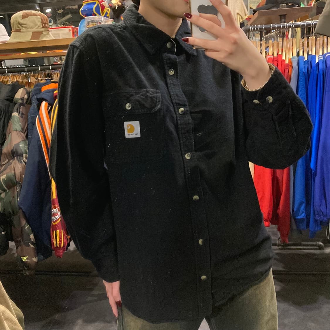 [IM] 칼하트 검정 긴팔 셔츠 상품이미지4