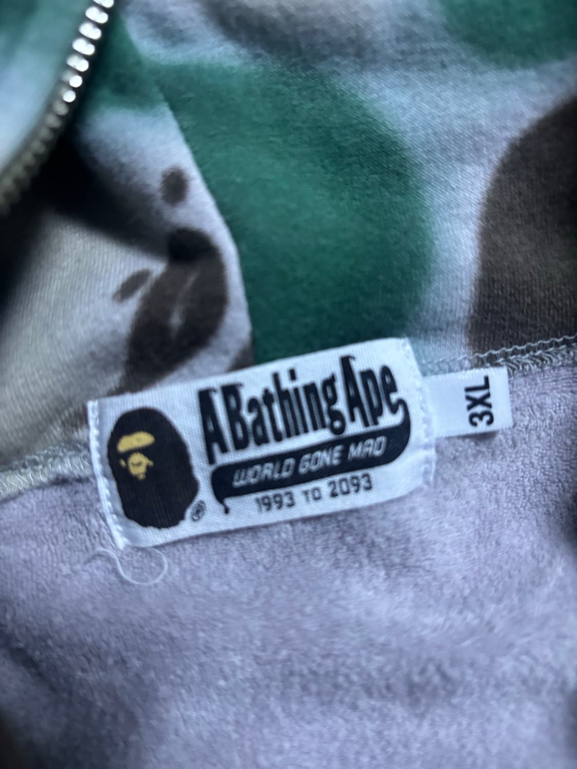 bape 베이프 3XL XXXL 후드집업 팝니다.  상품이미지7