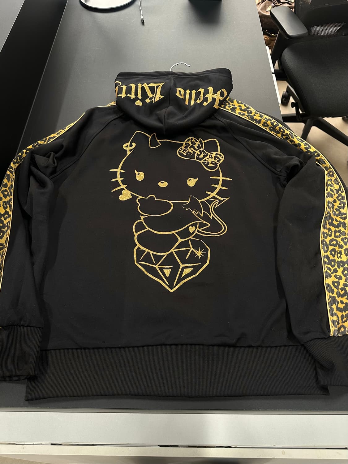 헬로키티 레오파드 갸루 스타 데빌키티 후드집업 상품이미지5