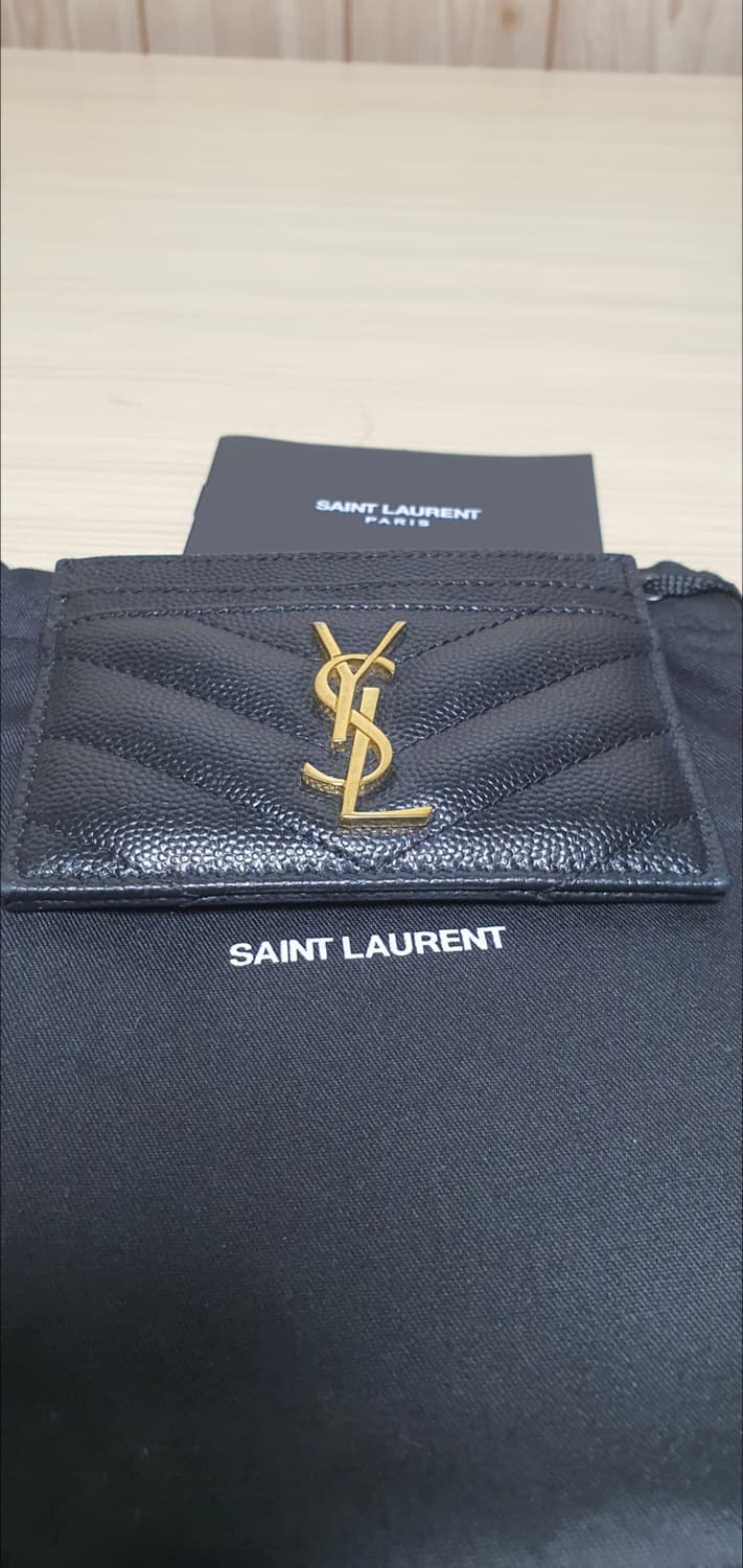 입생로랑 생로랑 카드지갑/지갑 새상품급 정품 금장(감정O) 상품이미지9