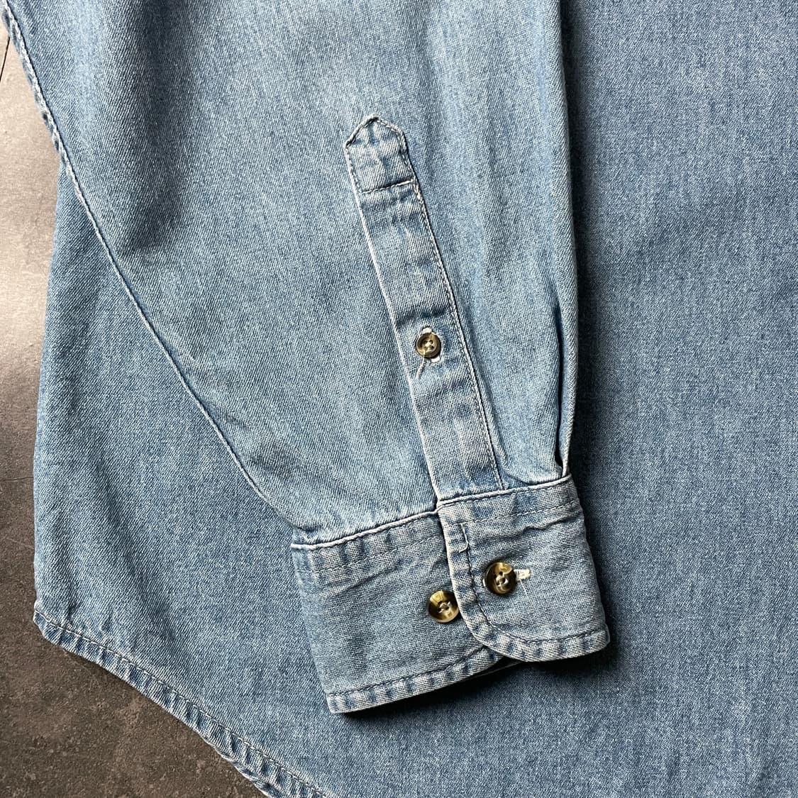 PORT AND COMPANY 빈티지 코튼 데님 셔츠 A00712 상품이미지6