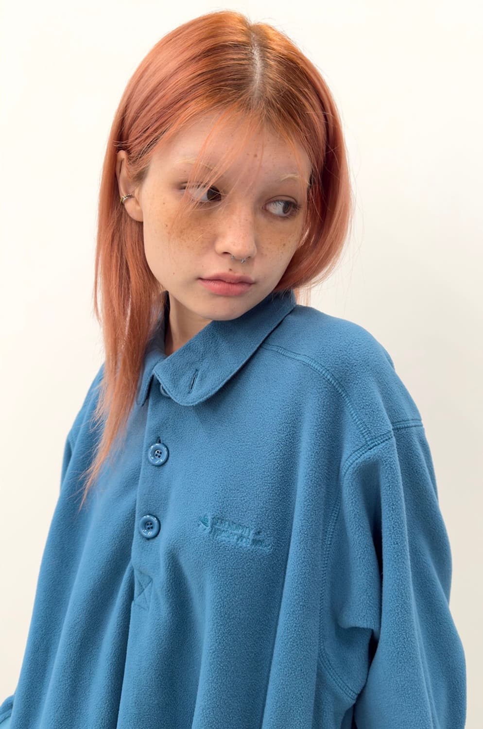 타입서비스 버튼 플리스 탑 블루 상품이미지8