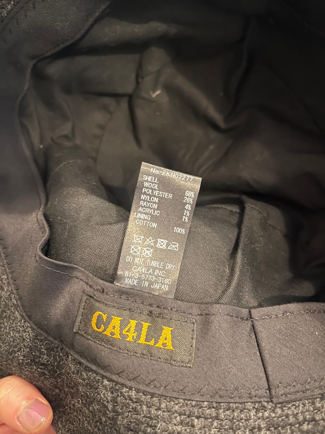 CA4LA 카시라 울 버킷햇 상품이미지4