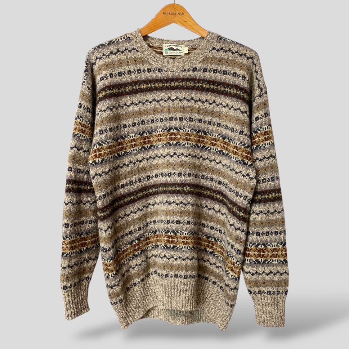 (L)Highland Croft 퓨어 울 페어아일 니트 스웨터 상품이미지1