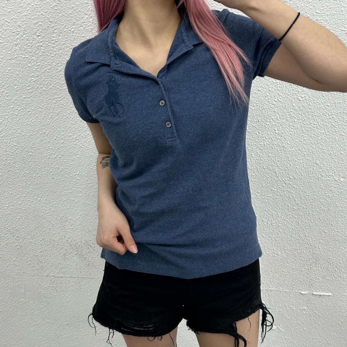 폴로 랄프로렌 네이비 빅포니 네이비 pk티 M 상품이미지1