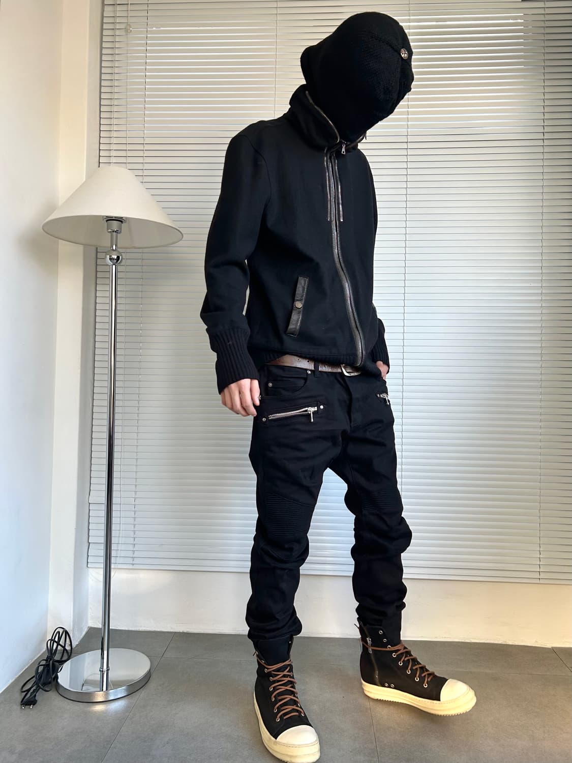 존바바토스 측융 울 하이넥 집업 자켓 상품이미지2