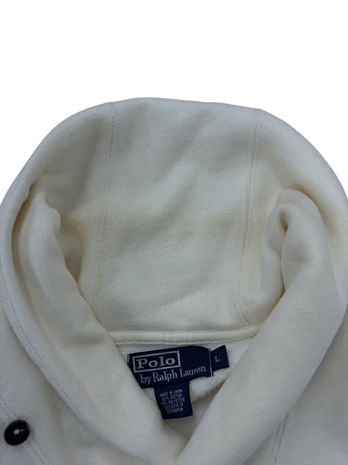 00s 폴로 숄카라 니트 화이트 (L) 상품이미지4
