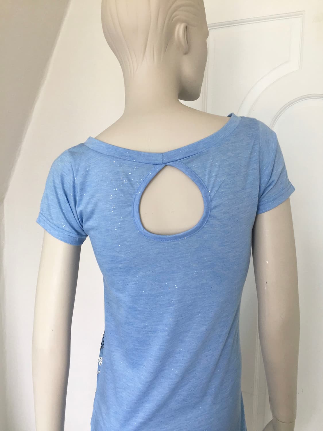 Vintage Face Graphic Blue Long Tee 상품이미지8
