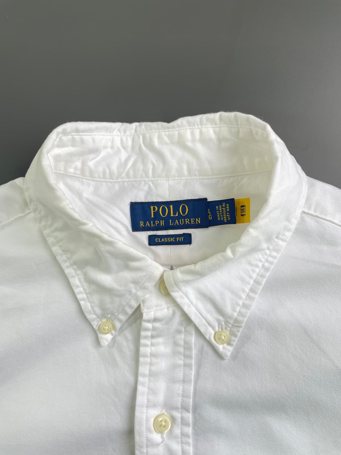 [L] 폴로 랄프로렌 옥스포드 셔츠 클래식핏 QR인증 상품이미지2