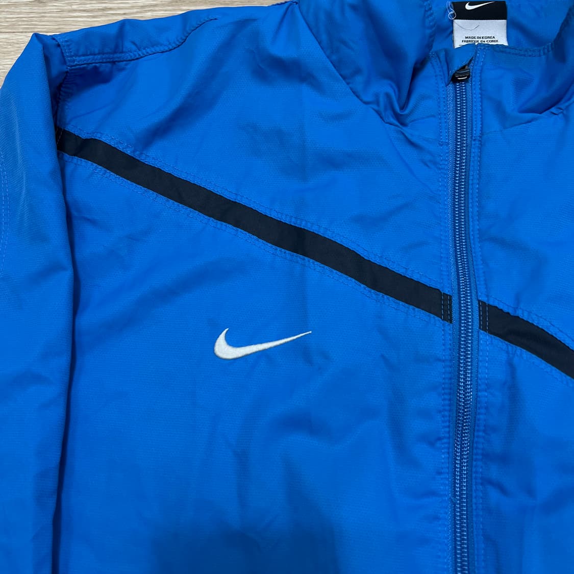 나이키 스우시 로고 바람막이 집업자켓 [블루] 3XL/115 상품이미지4