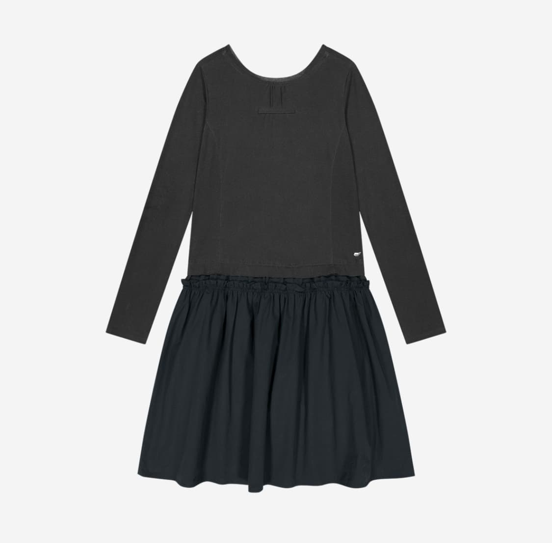 코이세이오 투웨이 셔링 원피스 블루차콜 상품이미지1