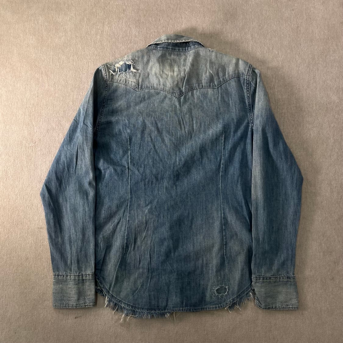 95 폴로랄프로렌 웨스턴 스타일 투포켓 데님셔츠 상품이미지2