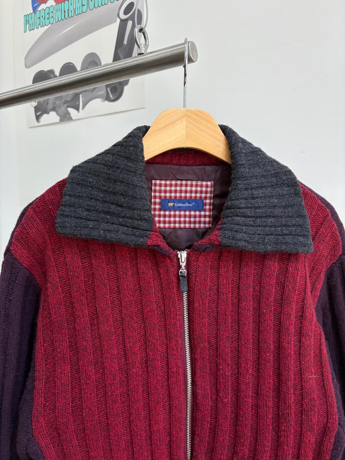 GOLDEN BEAR 니트집업 상품이미지2