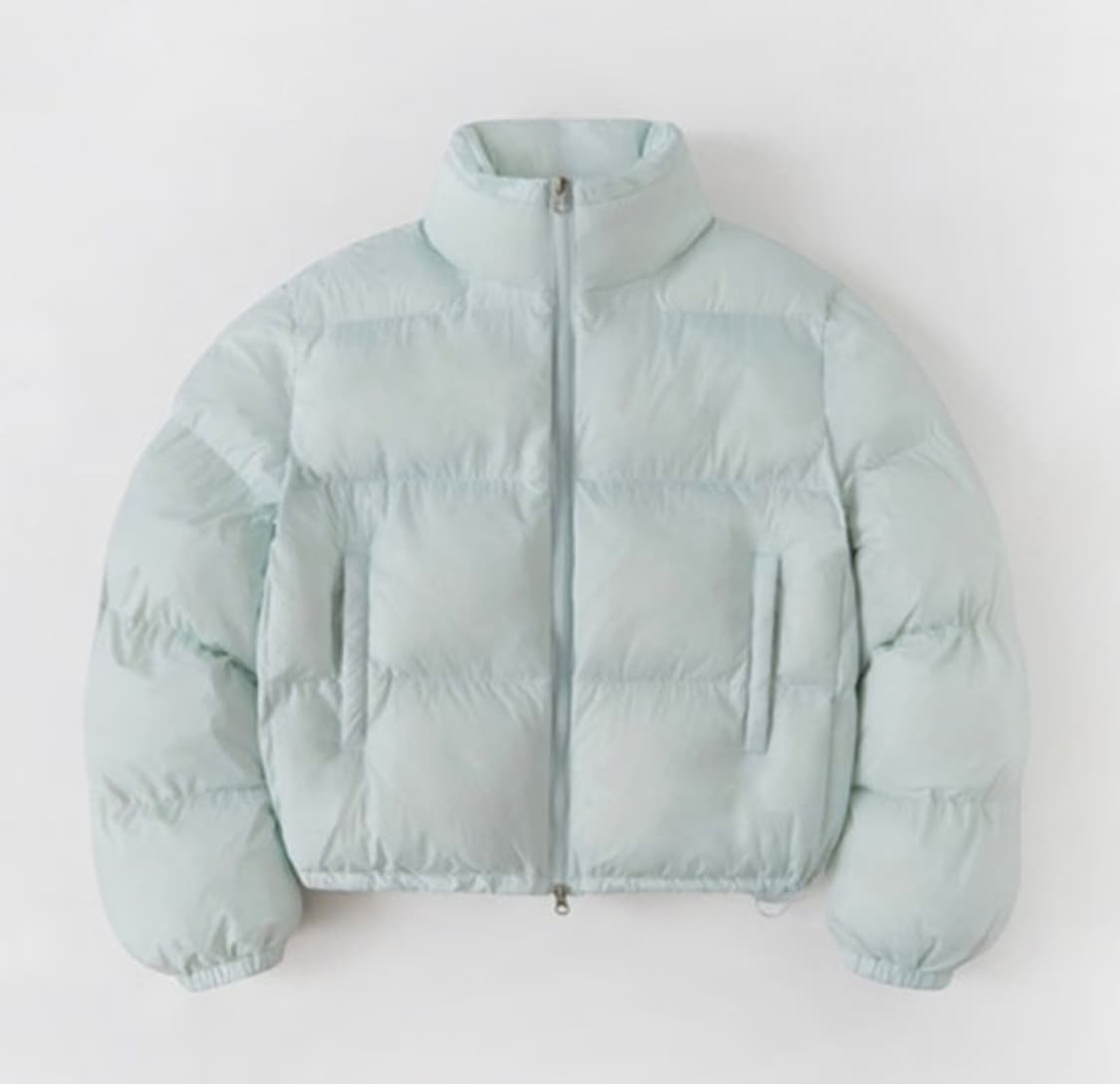 오로 웜 페어리 크롭 푸퍼 패딩 soda blue 상품이미지1