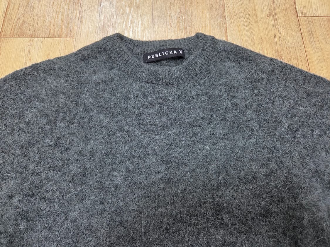 퍼블리카엑스(PUBLICKAX) 벨소매 알파카 울니트 55-66 새상품 상품이미지4