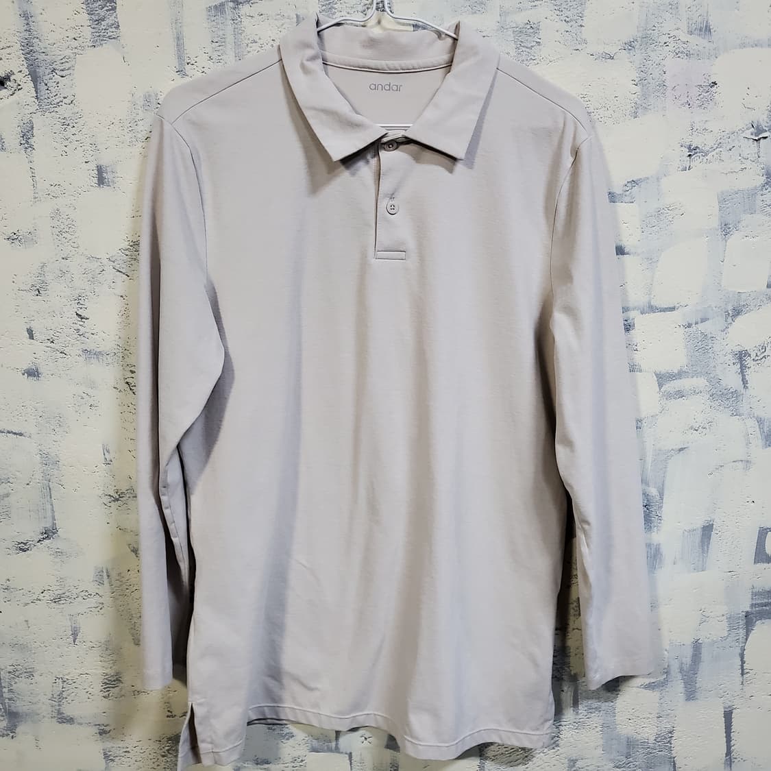 안다르 긴팔 폴로티셔츠 라이트베이지  상품이미지1
