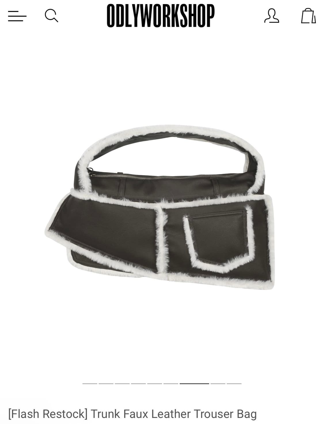 (새상품) 오들리워크샵 트라우저백 (원가:243,000원) 상품이미지3