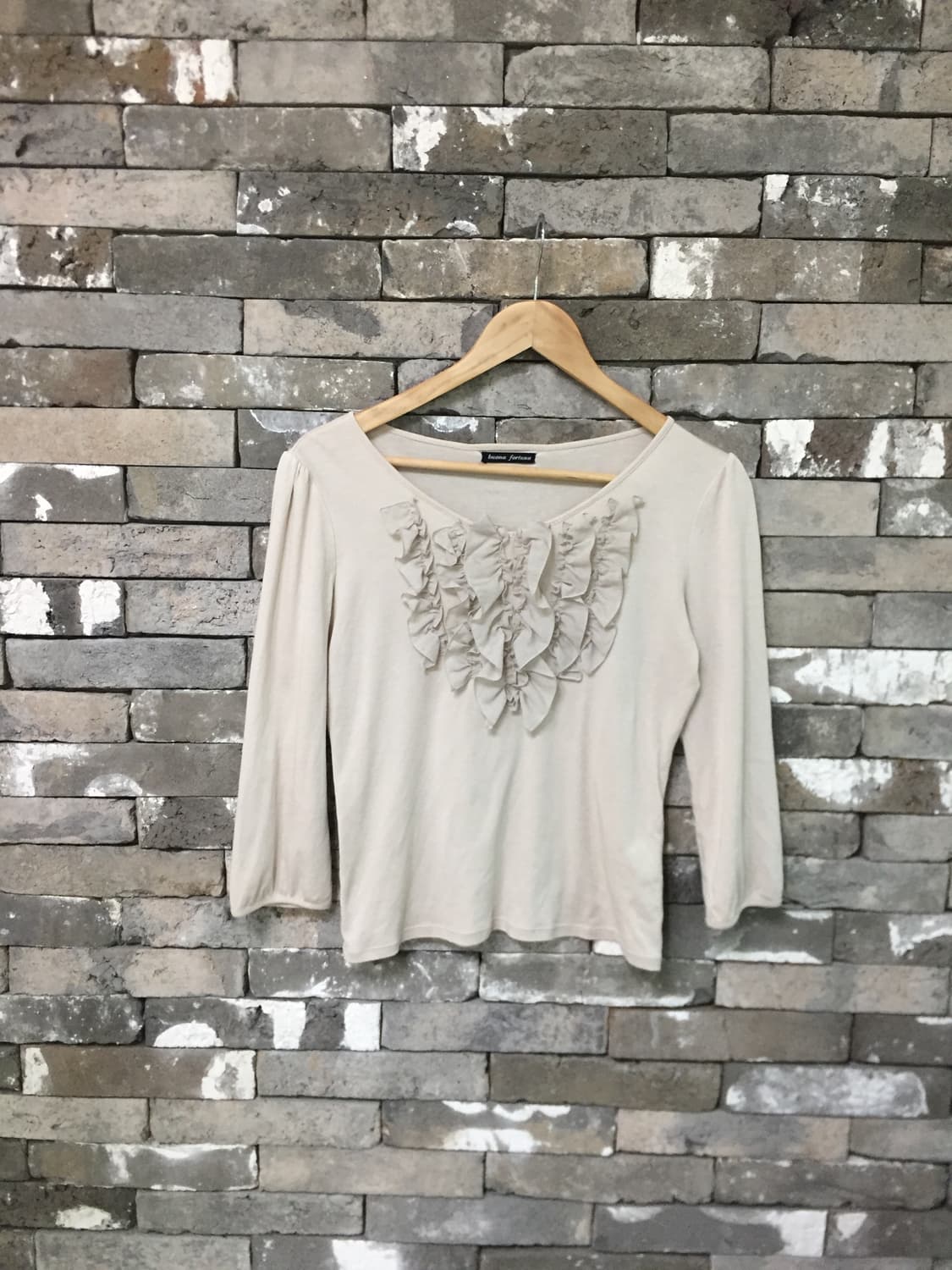 ruffle round neck T 상품이미지9