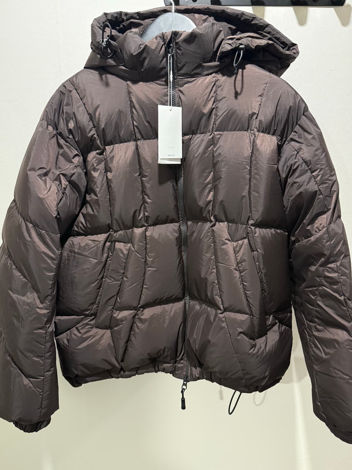 [1size] 비긴202 글라이드 라인 다운 점퍼 다크브라운 상품이미지1