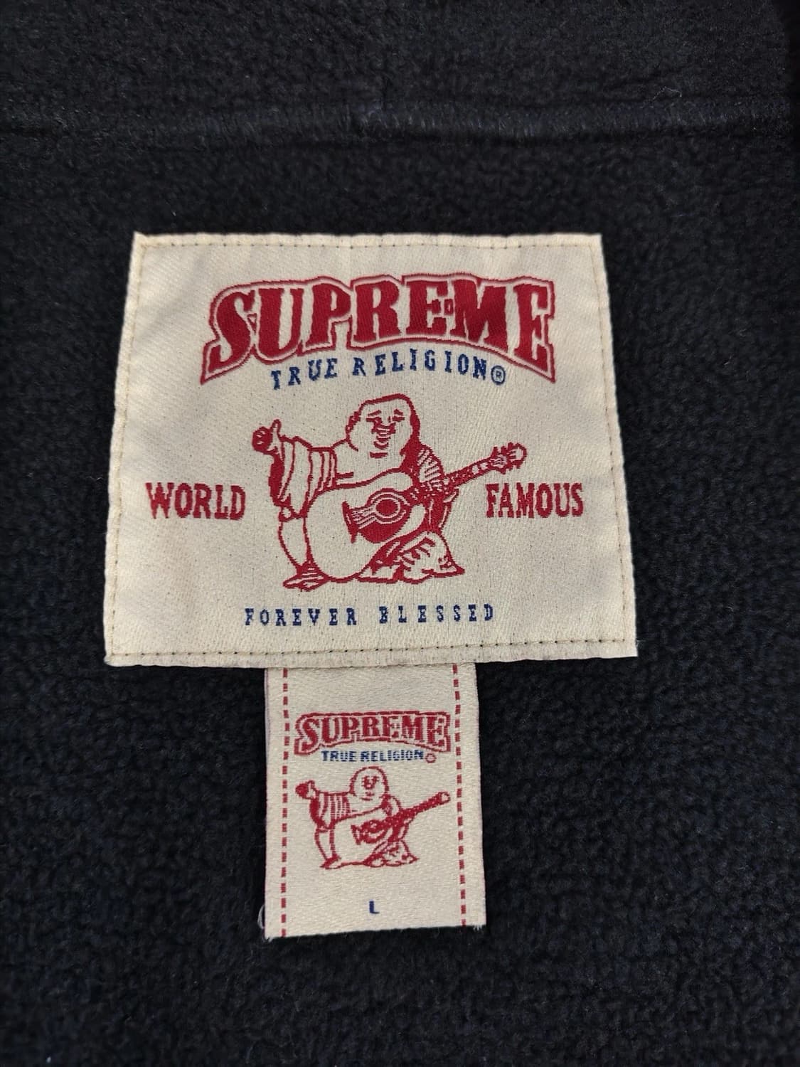 슈프림 x 투루릴리젼 후드 집업 블랙 L 상품이미지3