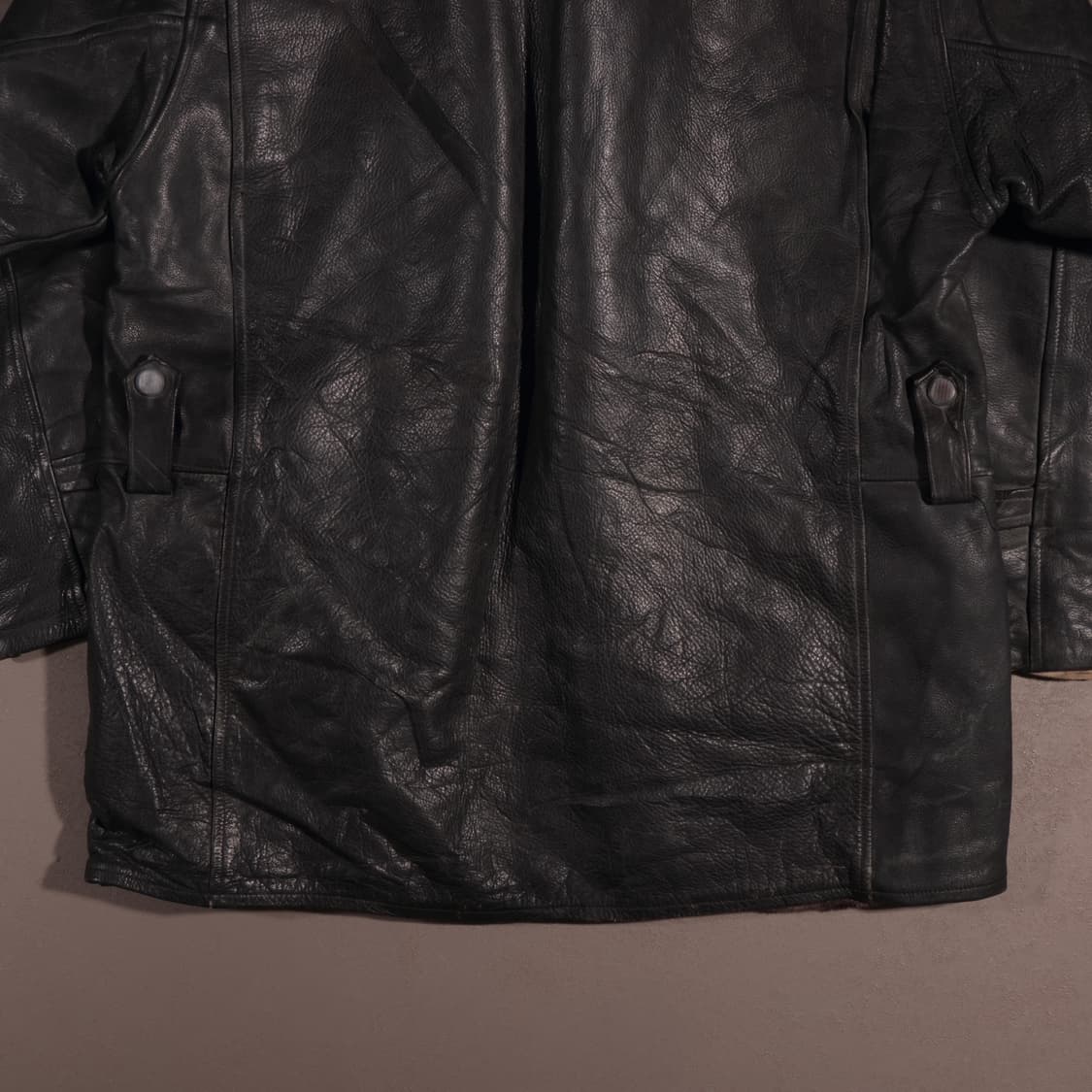 90s 빈티지 레더 카코트 가죽자켓 상품이미지7