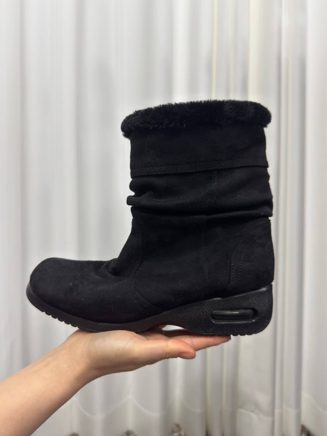 glitter star wrinkle fur boots 상품이미지1