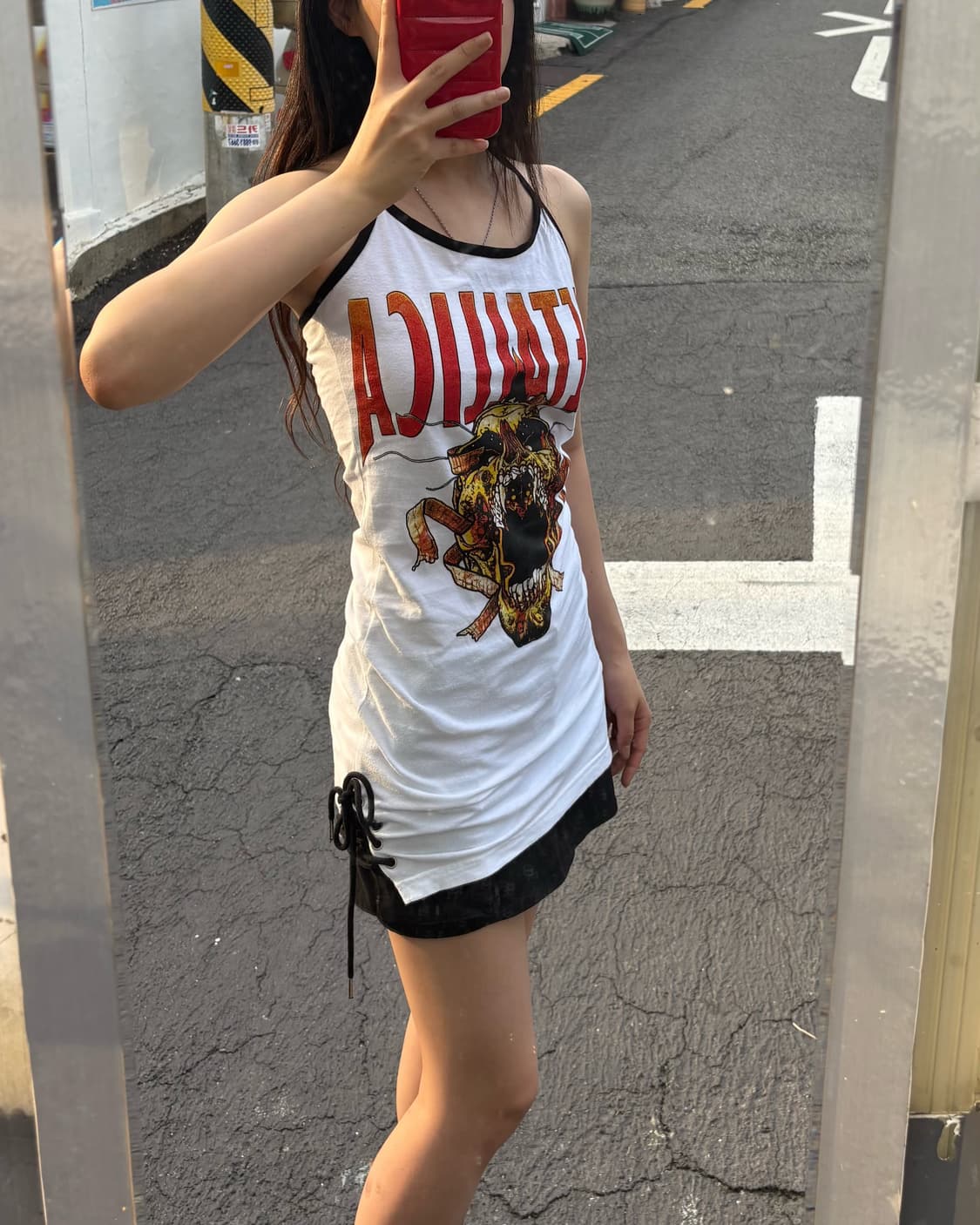 Metallica Eyelet Halter Dress 상품이미지2