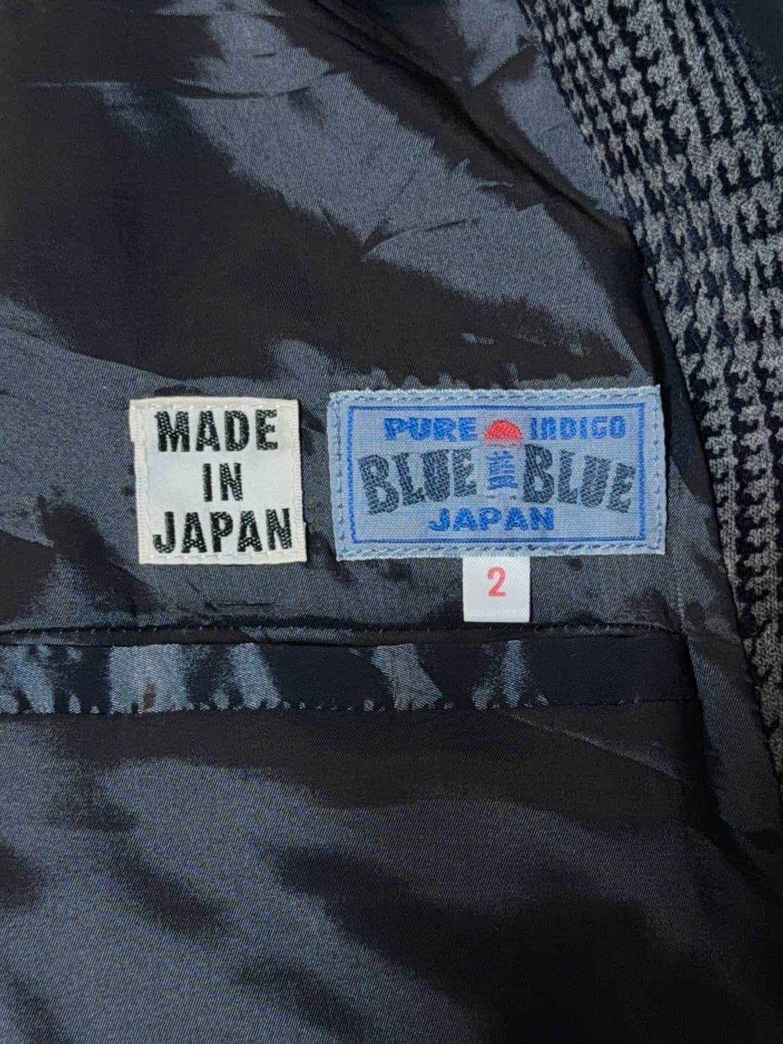 블루블루 Japan 하운드투스 체크 자켓 상품이미지6