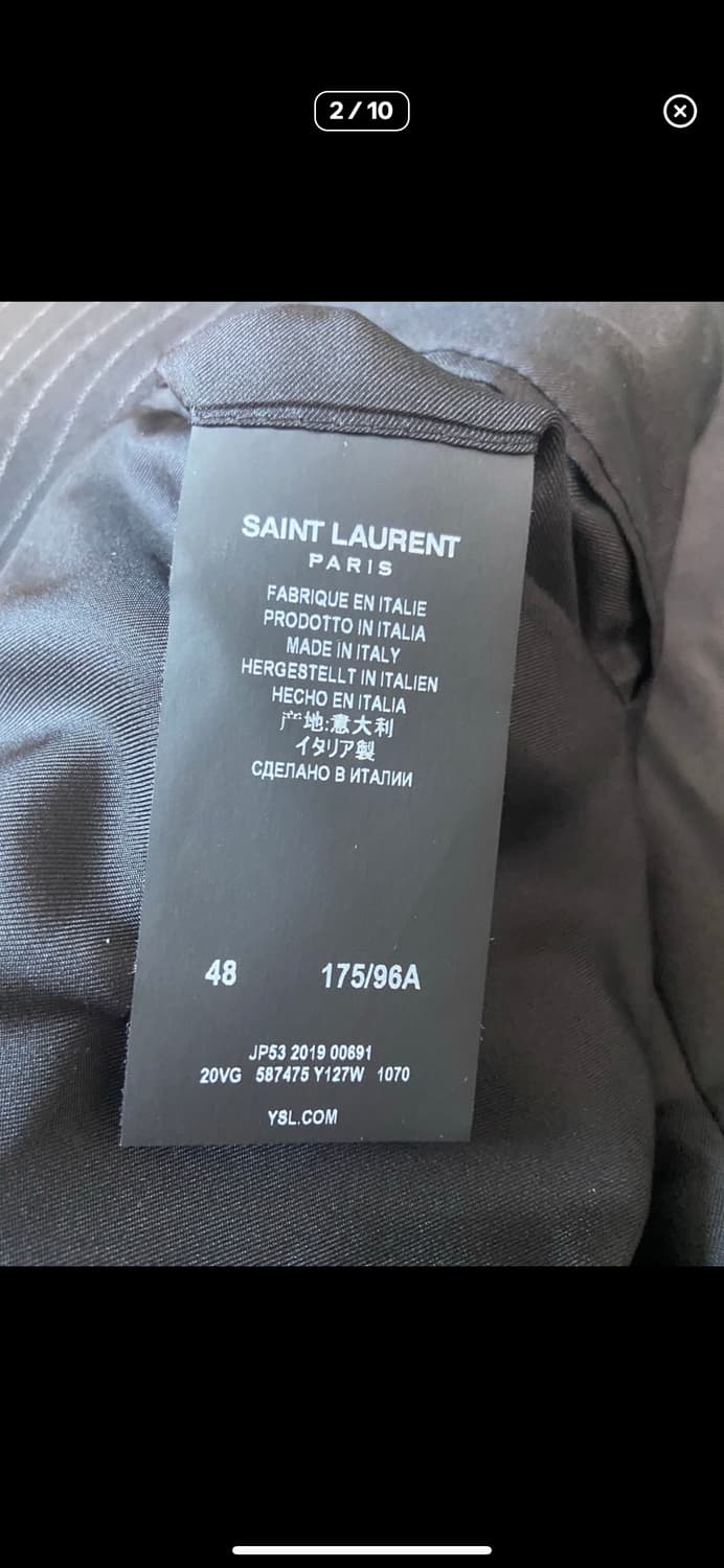 생로랑 FW19 핀스트라이프 블레이저 자켓 상품이미지2