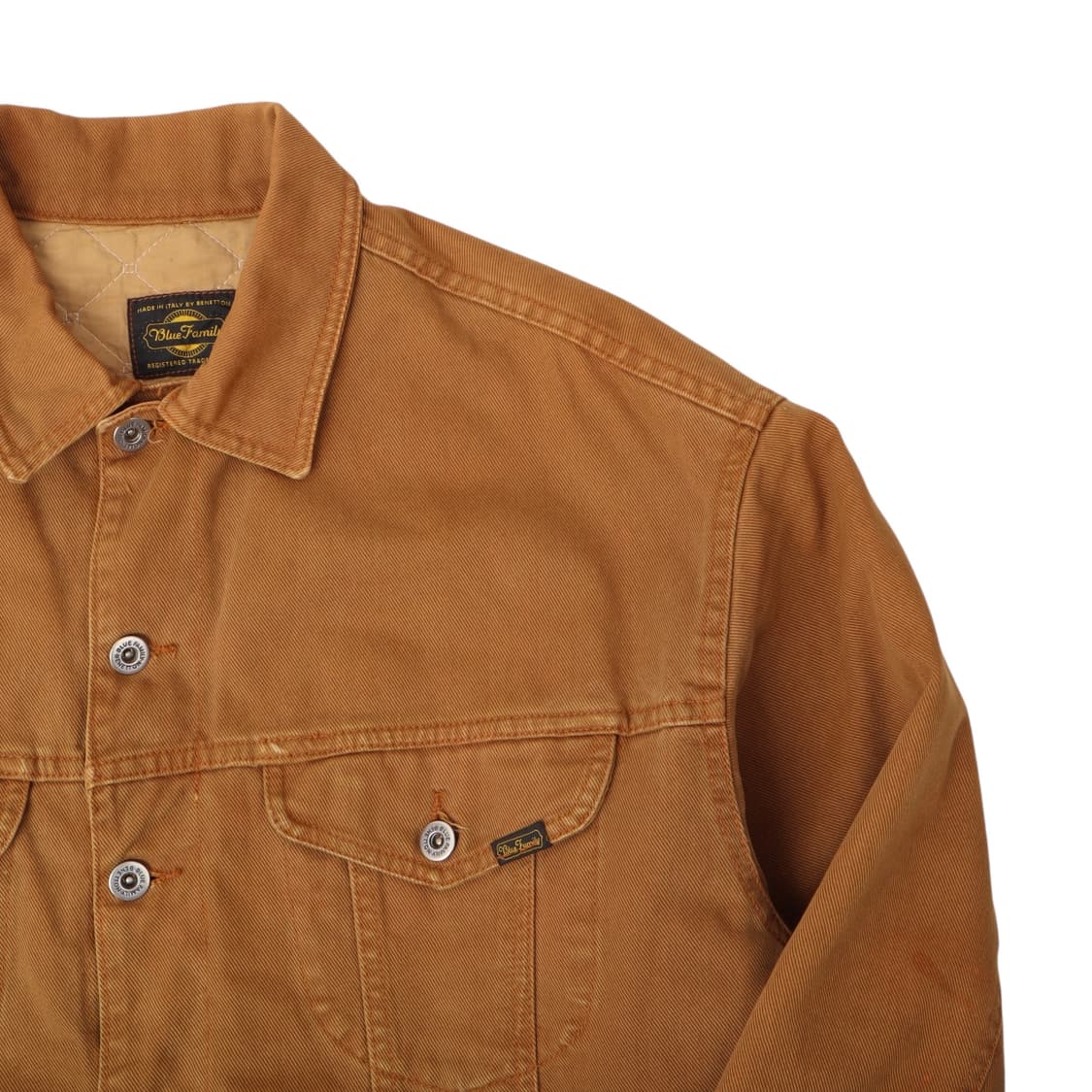 93fw 베네통 헤비웨이트 퀄팅 트러커 데님자켓 상품이미지2