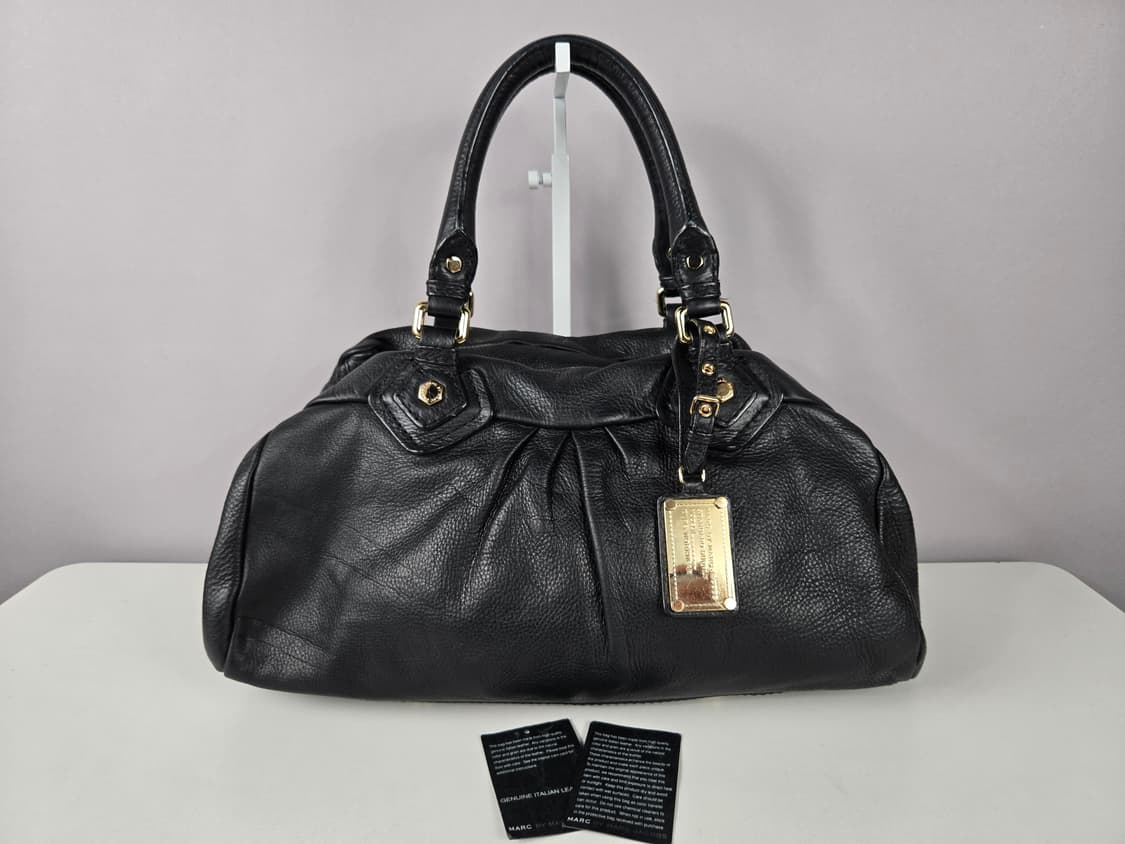 마크제이콥스 클래식 큐 그루비 라지 가죽 토트백 가방 정품 블랙 그루비백 상품이미지1