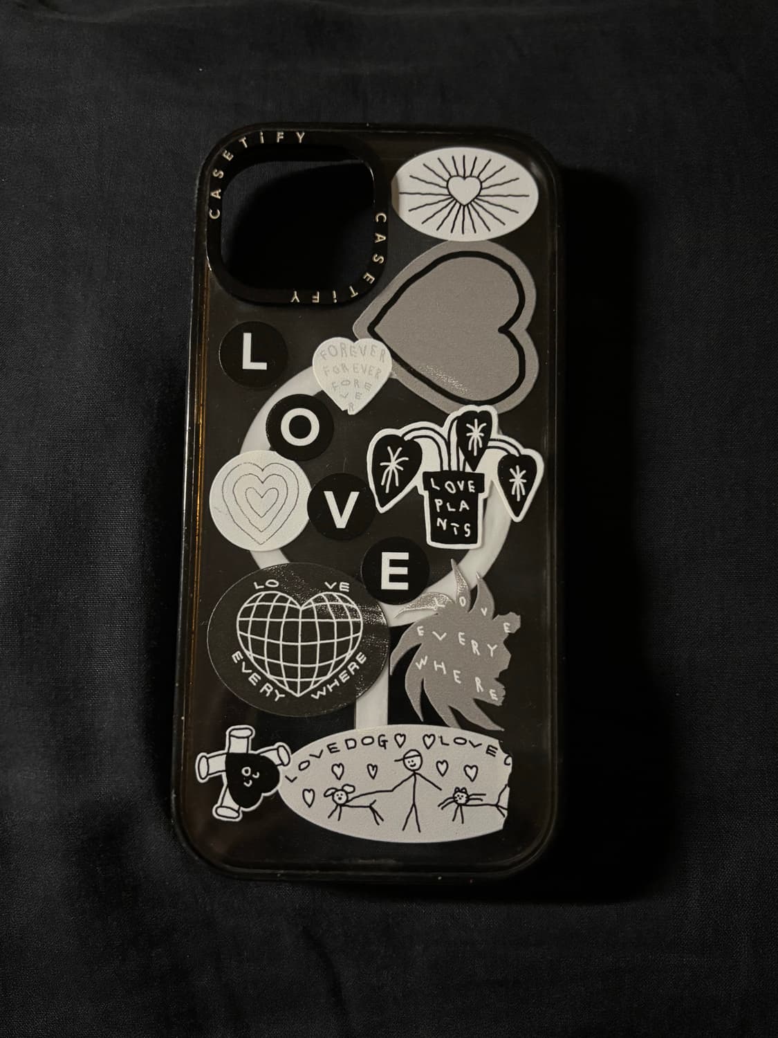 아이폰 15 케이스티파이 케이스 오아시스 러브스티커 02 상품이미지3