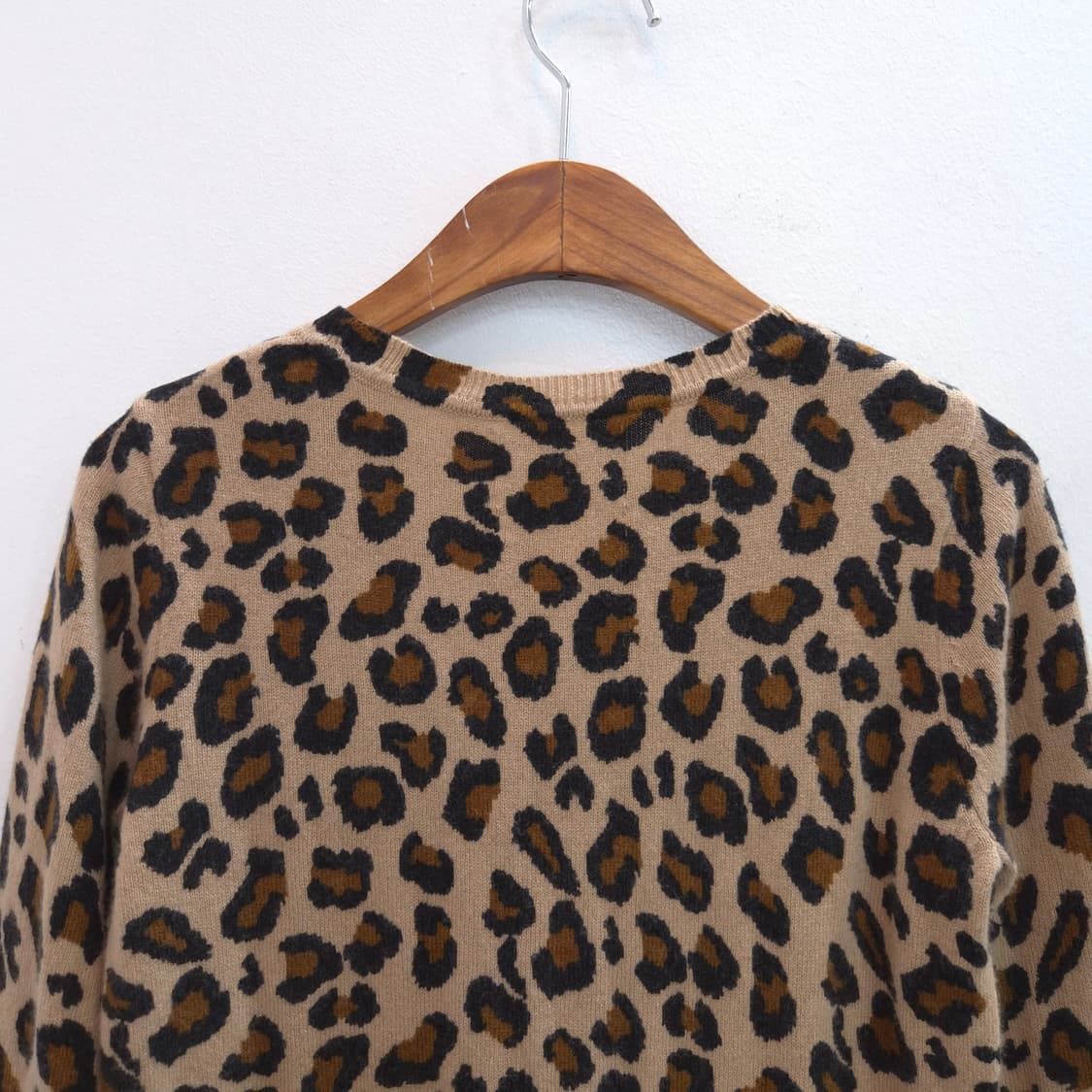 Cynthia rowley 100% 캐시미어 레오파드 니트 상품이미지7