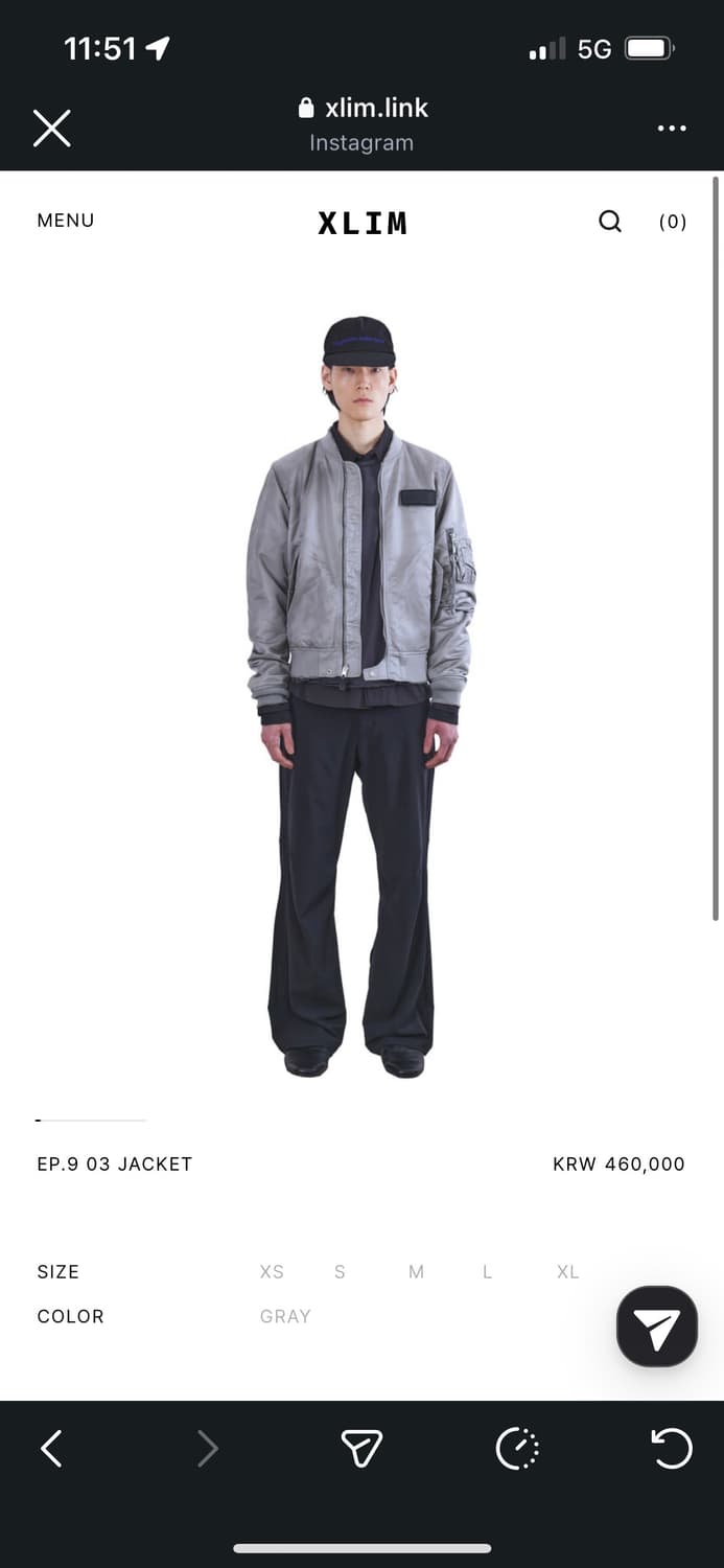 (구매)엑슬림 알파 ep9. 03 jacket L 상품이미지1