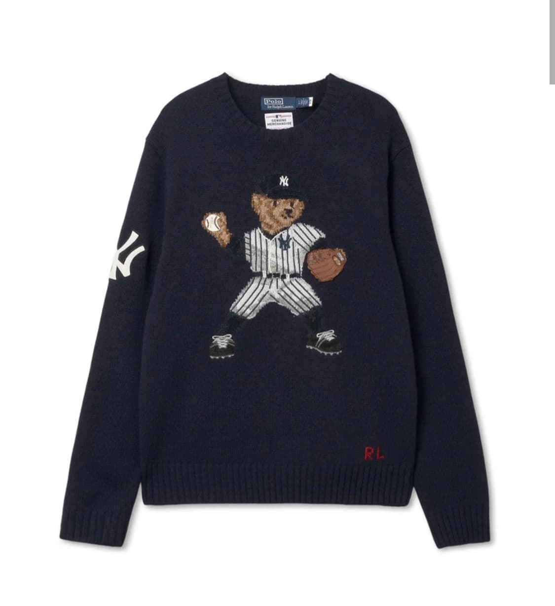 폴로 x 엠엘비 MLB 양키스 베어 니트 상품이미지4