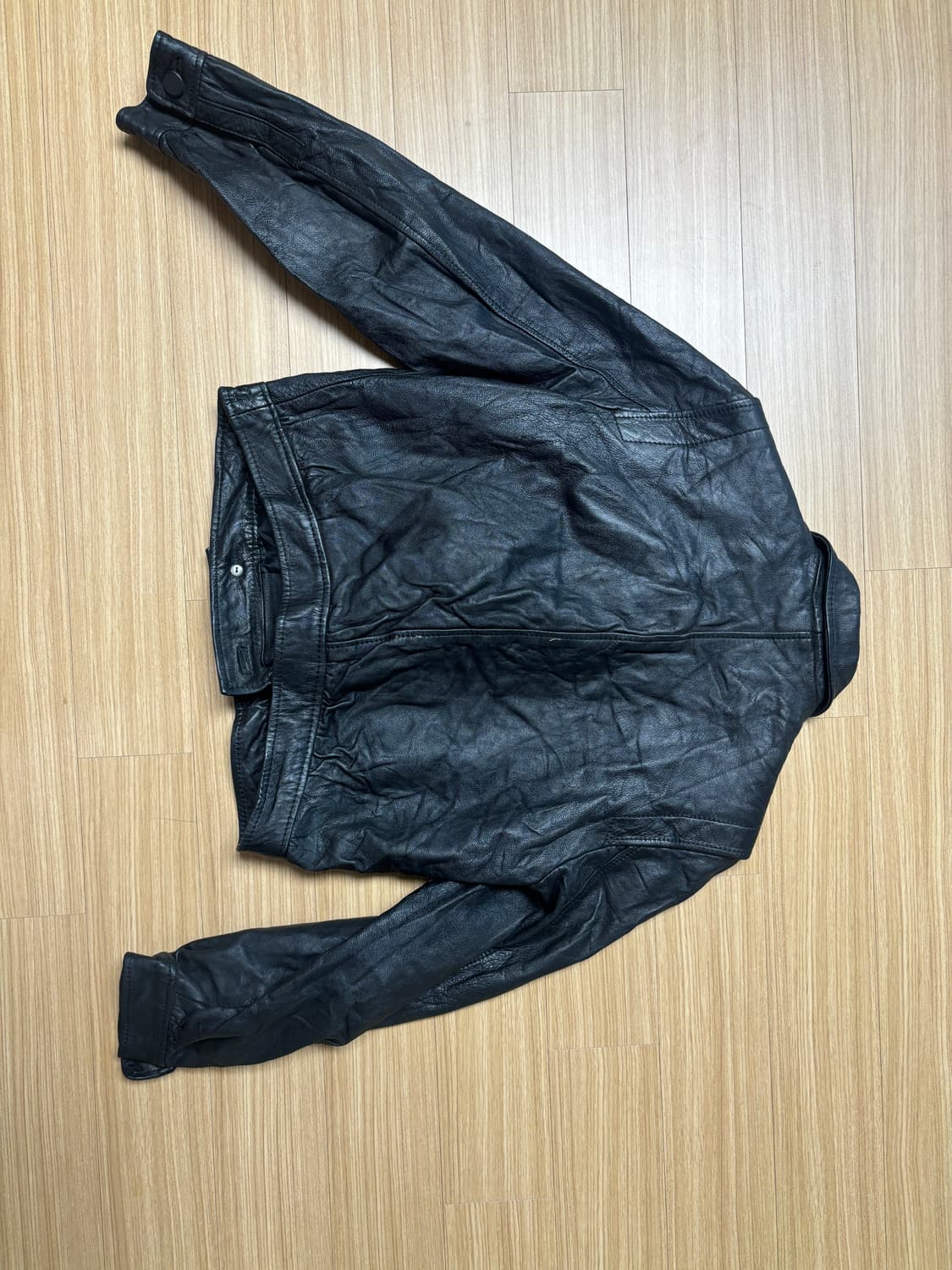 재패니즈 크롭 레더자켓 상품이미지4