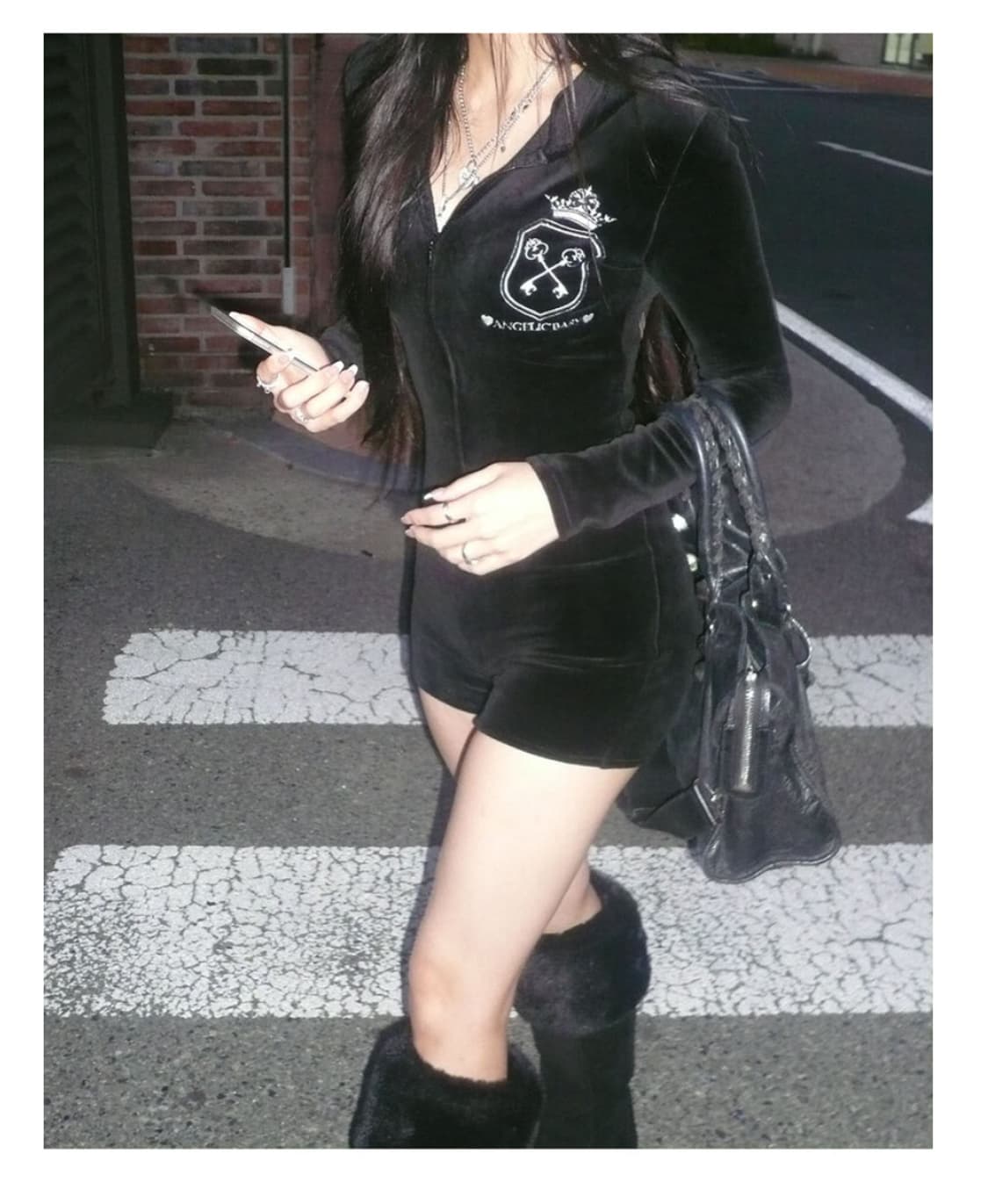 엠젤넘버555 바디수트 블랙 m 상품이미지1