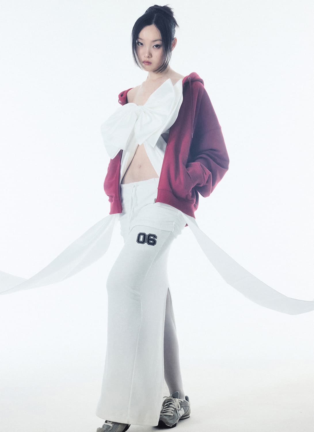 스컬프터  Shirring Layered Maxi Skirt White 상품이미지2
