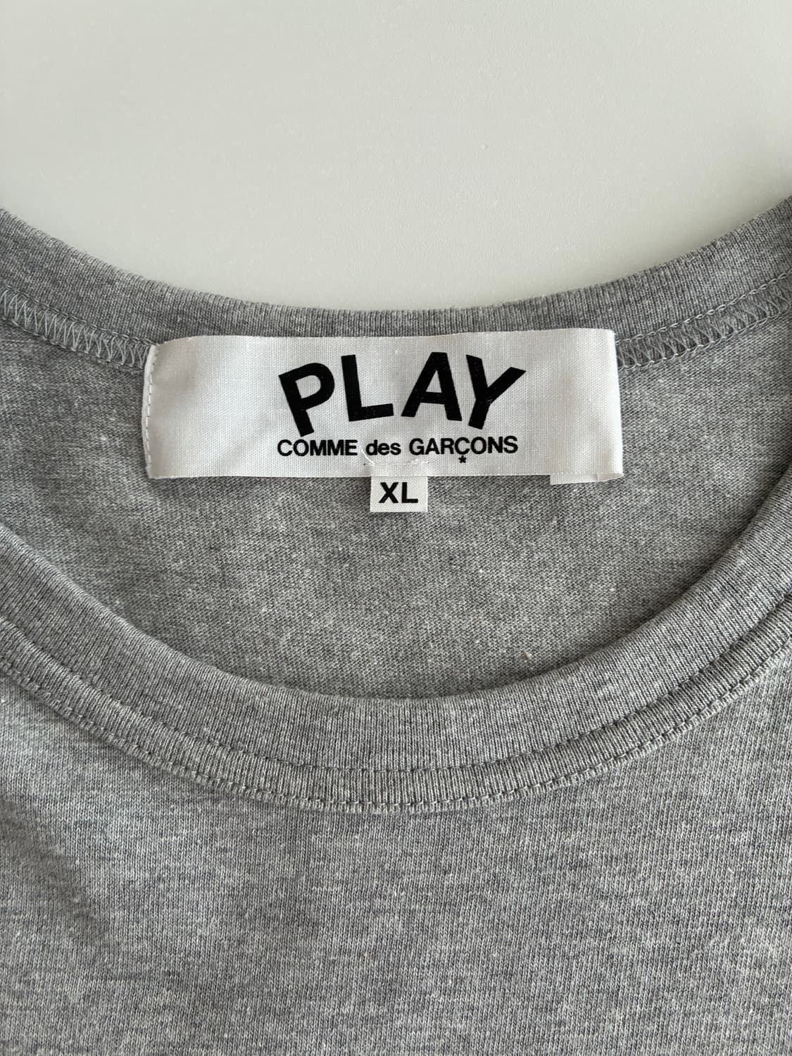 XL) 꼼데가르송 반팔 티셔츠 블랙와펜 그레이 상품이미지4