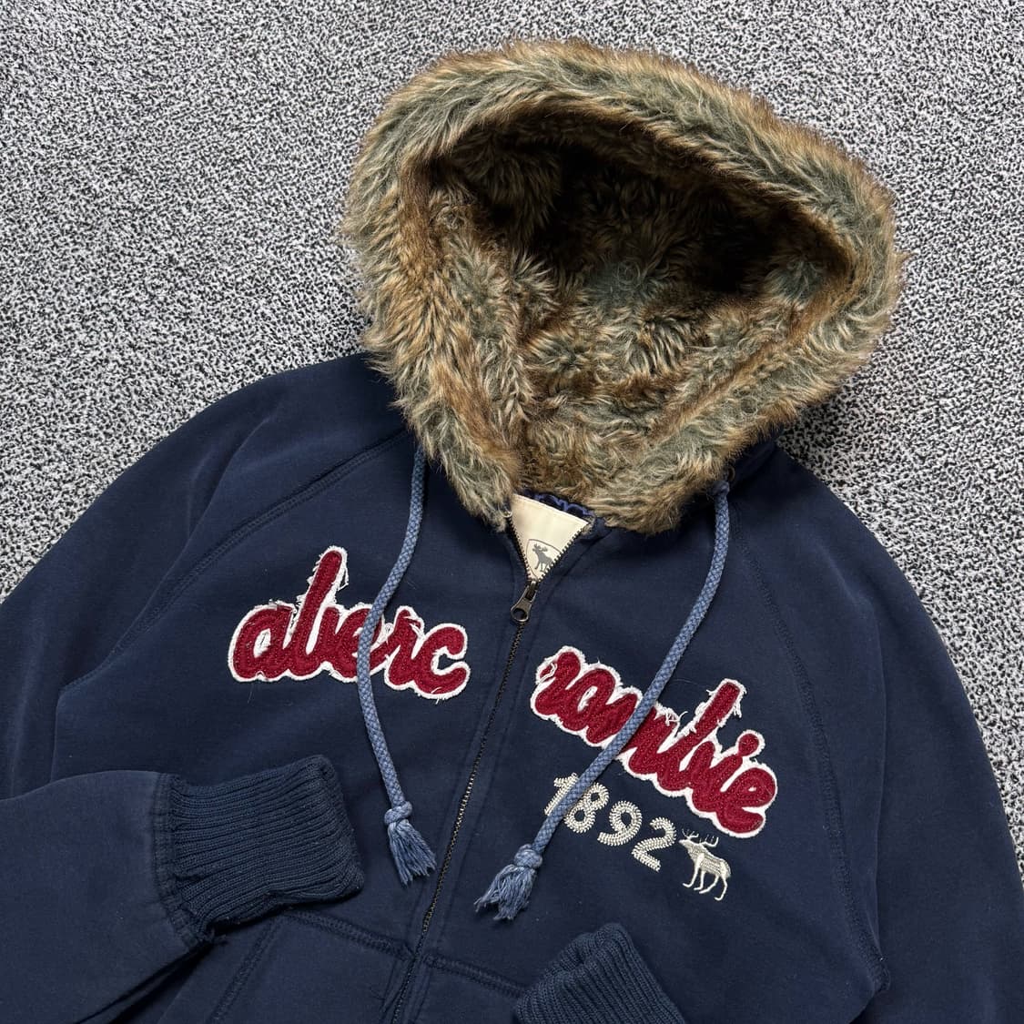 Name : 아베크롬비 스펠아웃로고 후드,안감 퍼 크롭 울프죠 :) 상품이미지3