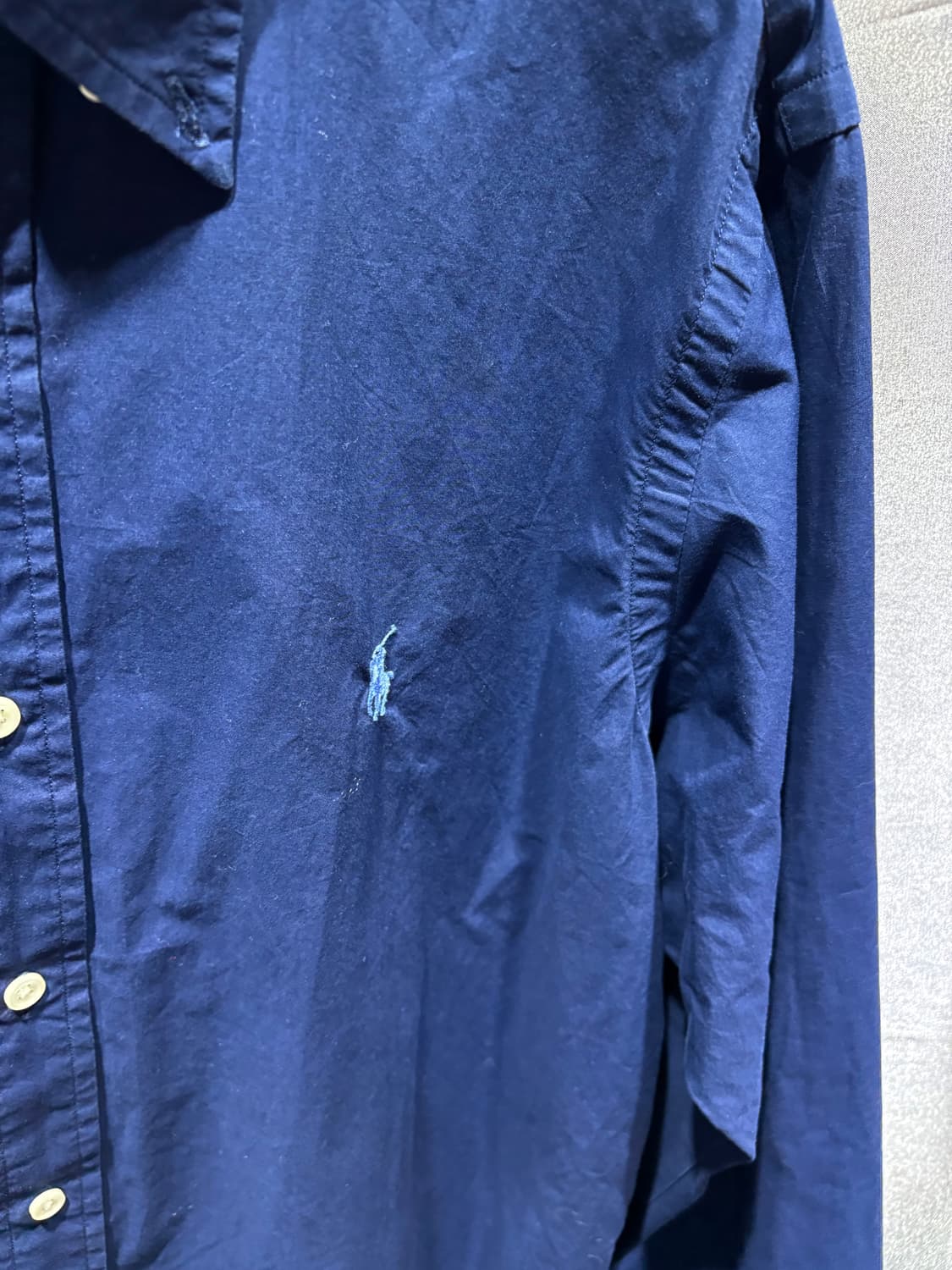 M 폴로랄프로렌 스카이블루 포니 네이비 셔츠 상품이미지4