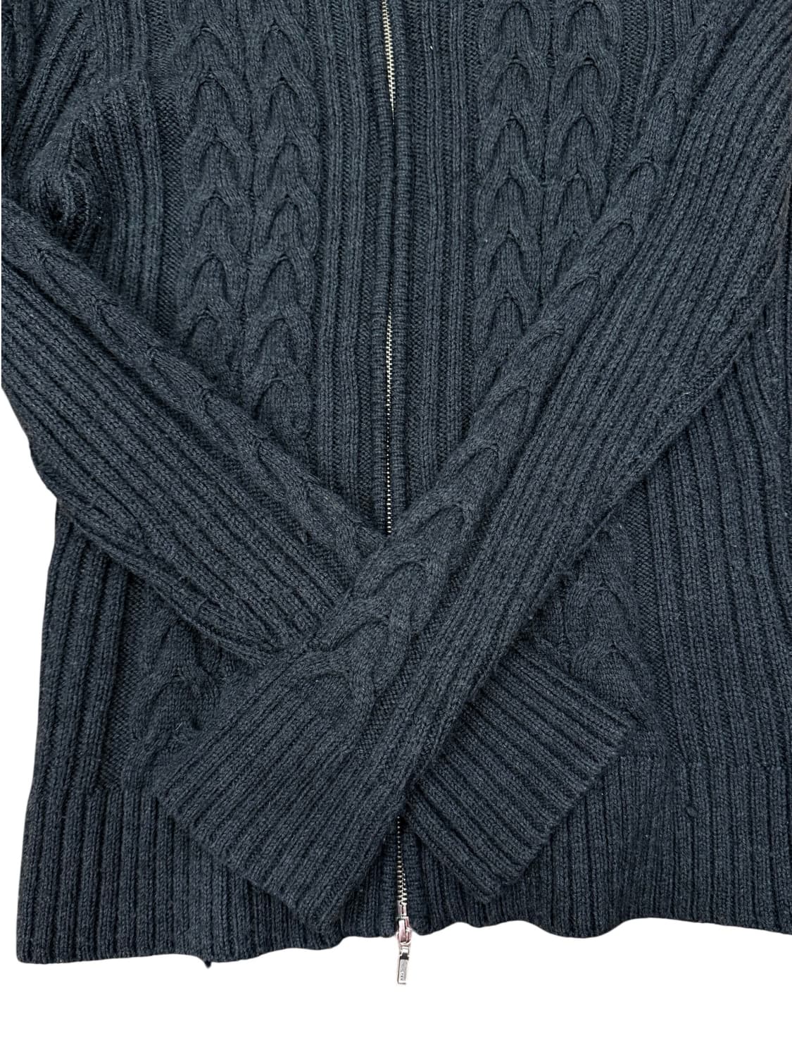 COMME CA ISM Cable Knit Zip-Up Cardigan 상품이미지5
