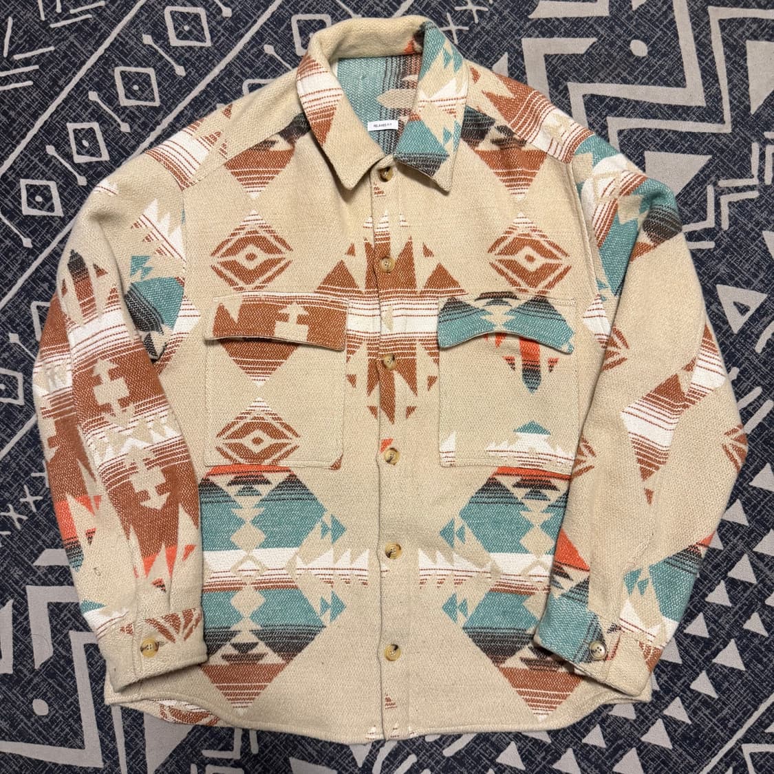 나바호 패턴 셔츠 자켓 상품이미지1