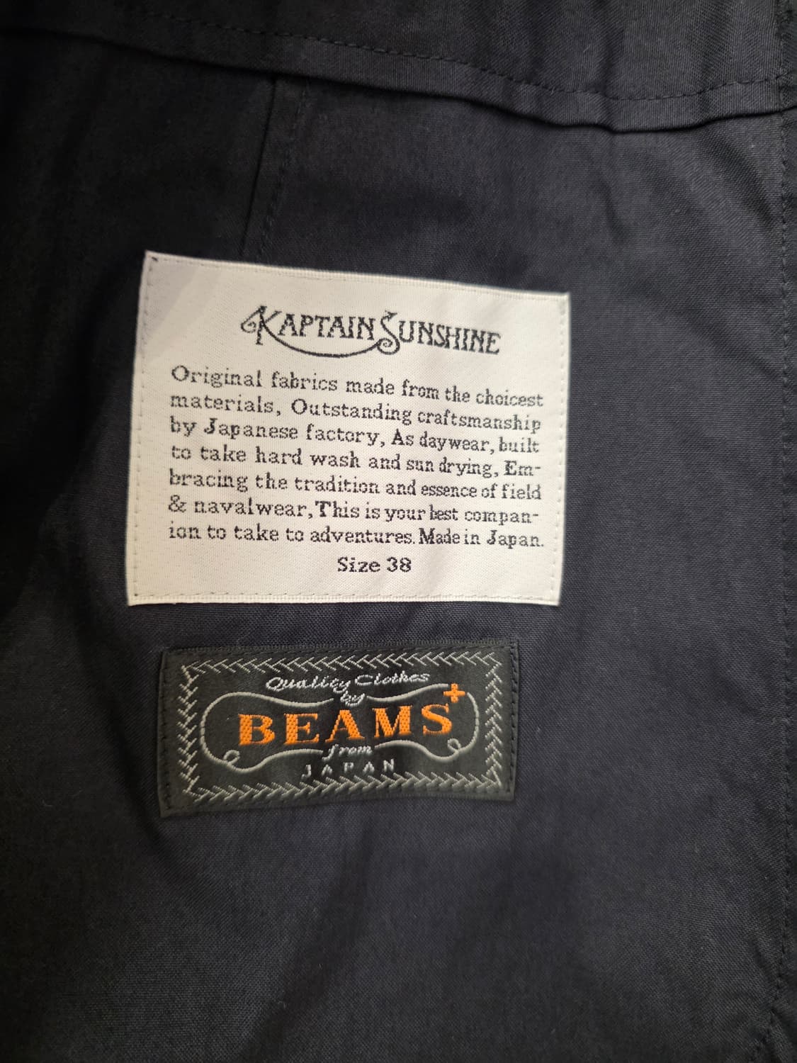 Kaptain sunshine x beams 플러스 3버튼 자켓 상품이미지5