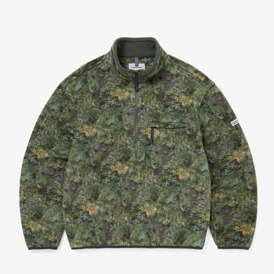 디스이즈네버댓 플리스 Fleece Floral Olive L 새상품 상품이미지1