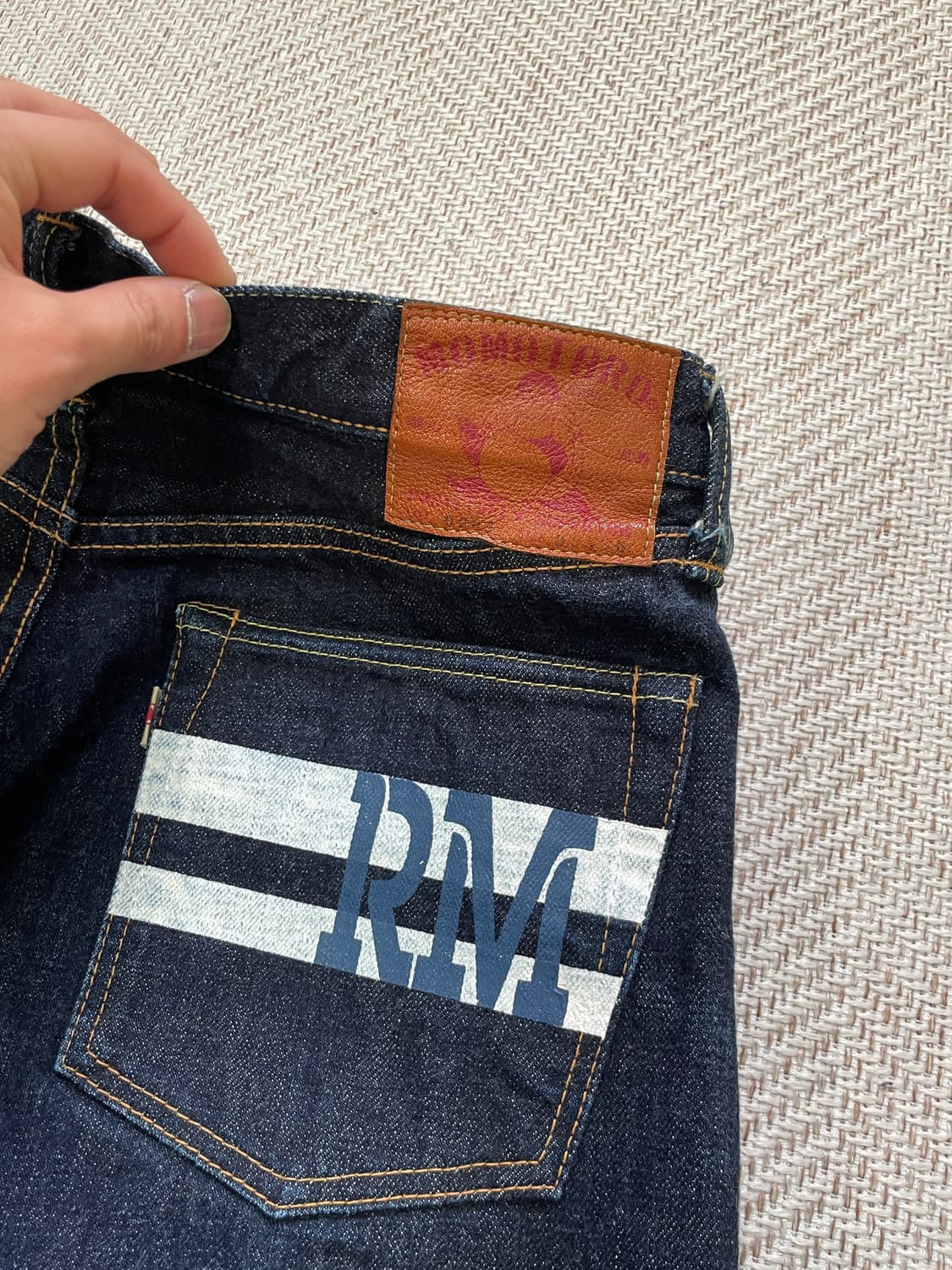 모모타로진 RM 버튼플라이 데님팬츠  J04012 상품이미지3