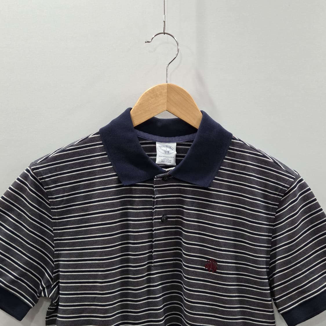 브룩스브라더스 피케 카라 스트라이프 반팔티 S  상품이미지2