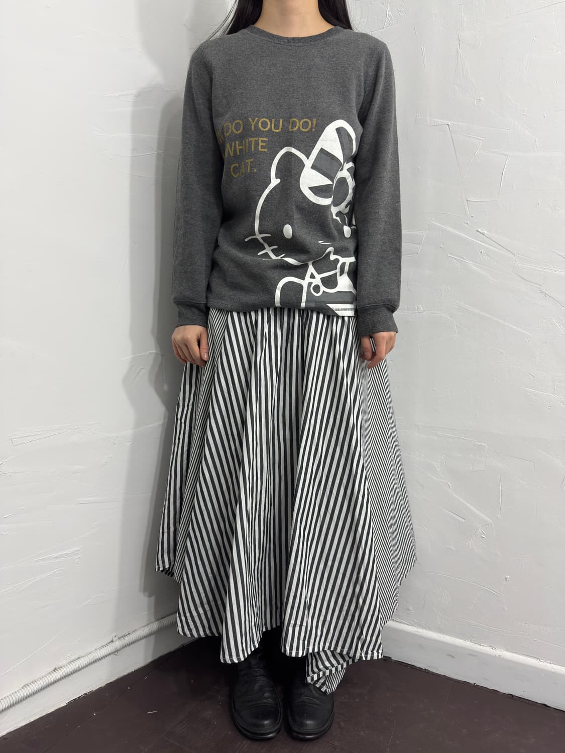 stripe design skirt 상품이미지2