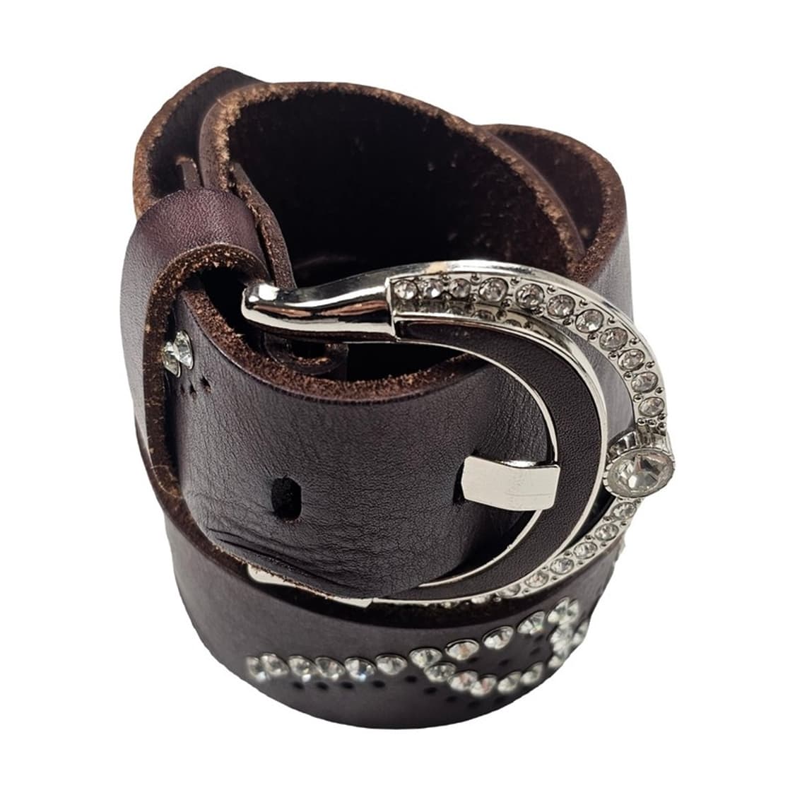 빈티지 큐빅 가죽 벨트 상품이미지1