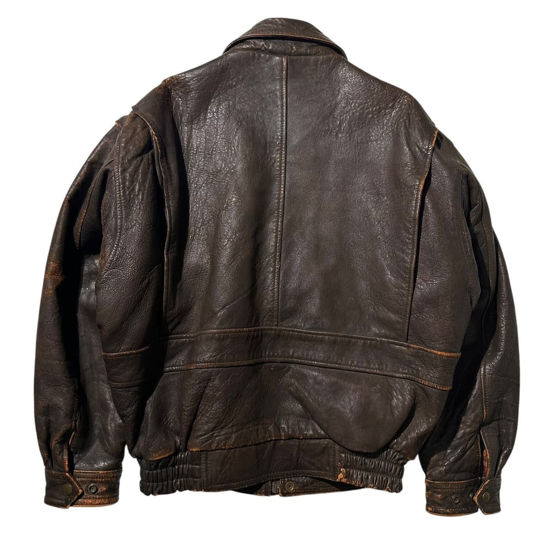 Stylwear Leather 램스킨 A-2 밀리터리 봄버 자켓 상품이미지2